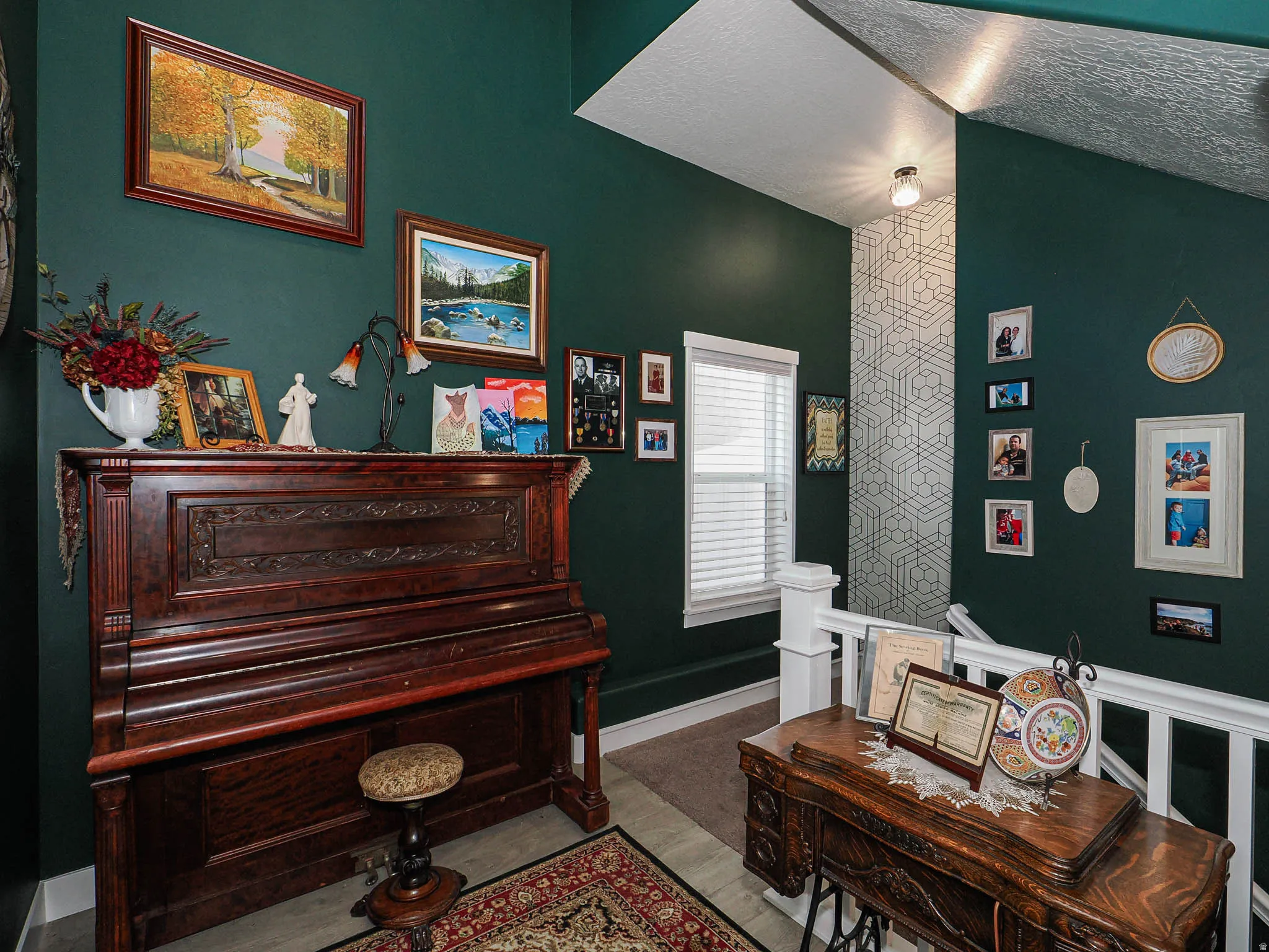 Living area with baseboards