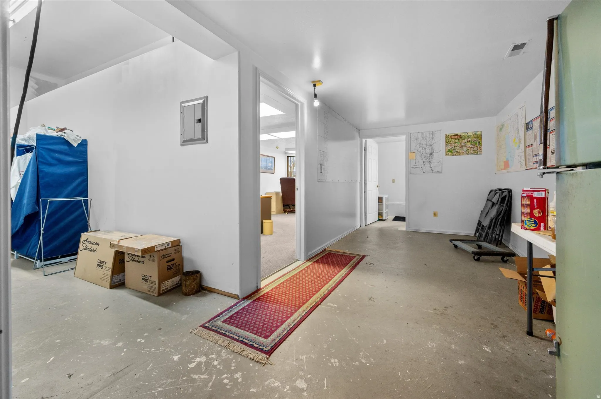 Kitchen area access from office #2 and door to bathroom