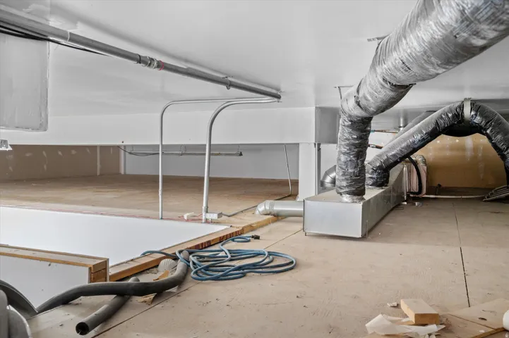 View of loft/mezzanine area