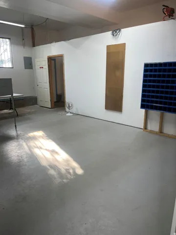 Open area for storage or a showroom