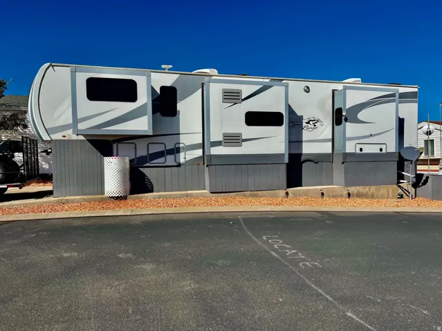 View of uncovered parking lot