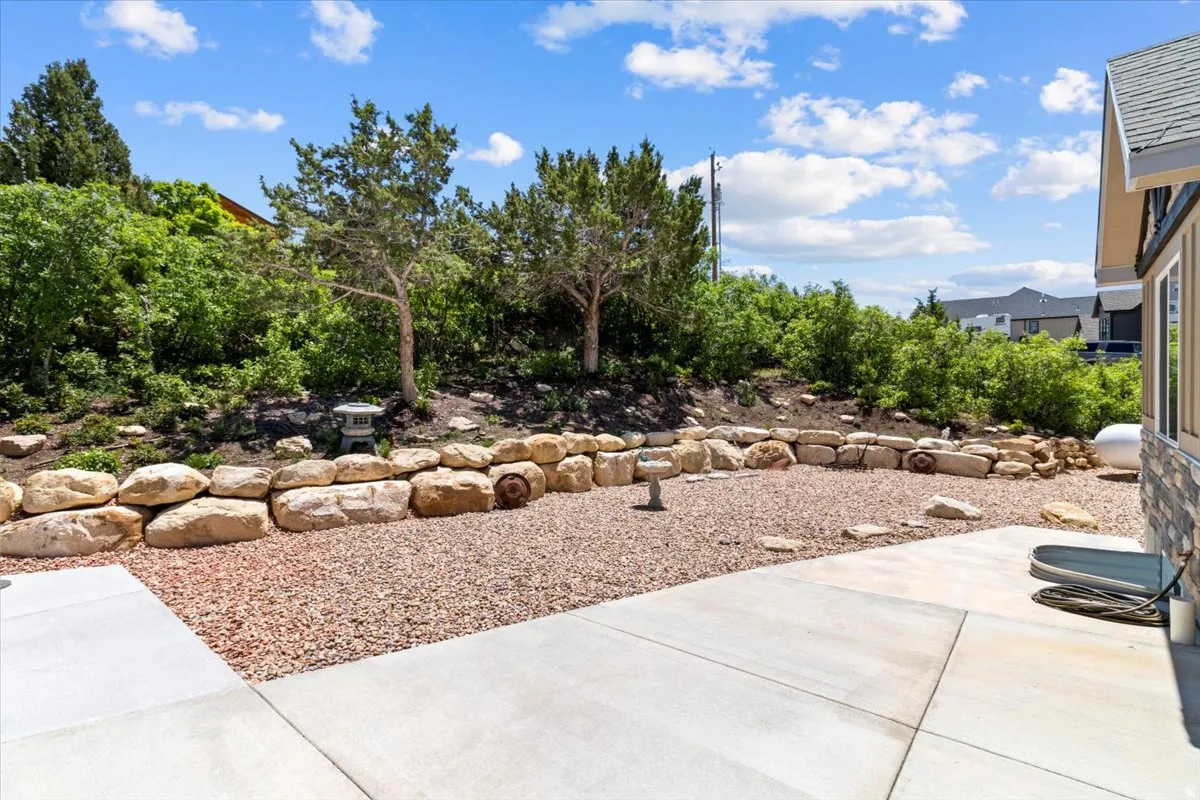 View of yard featuring a patio area
