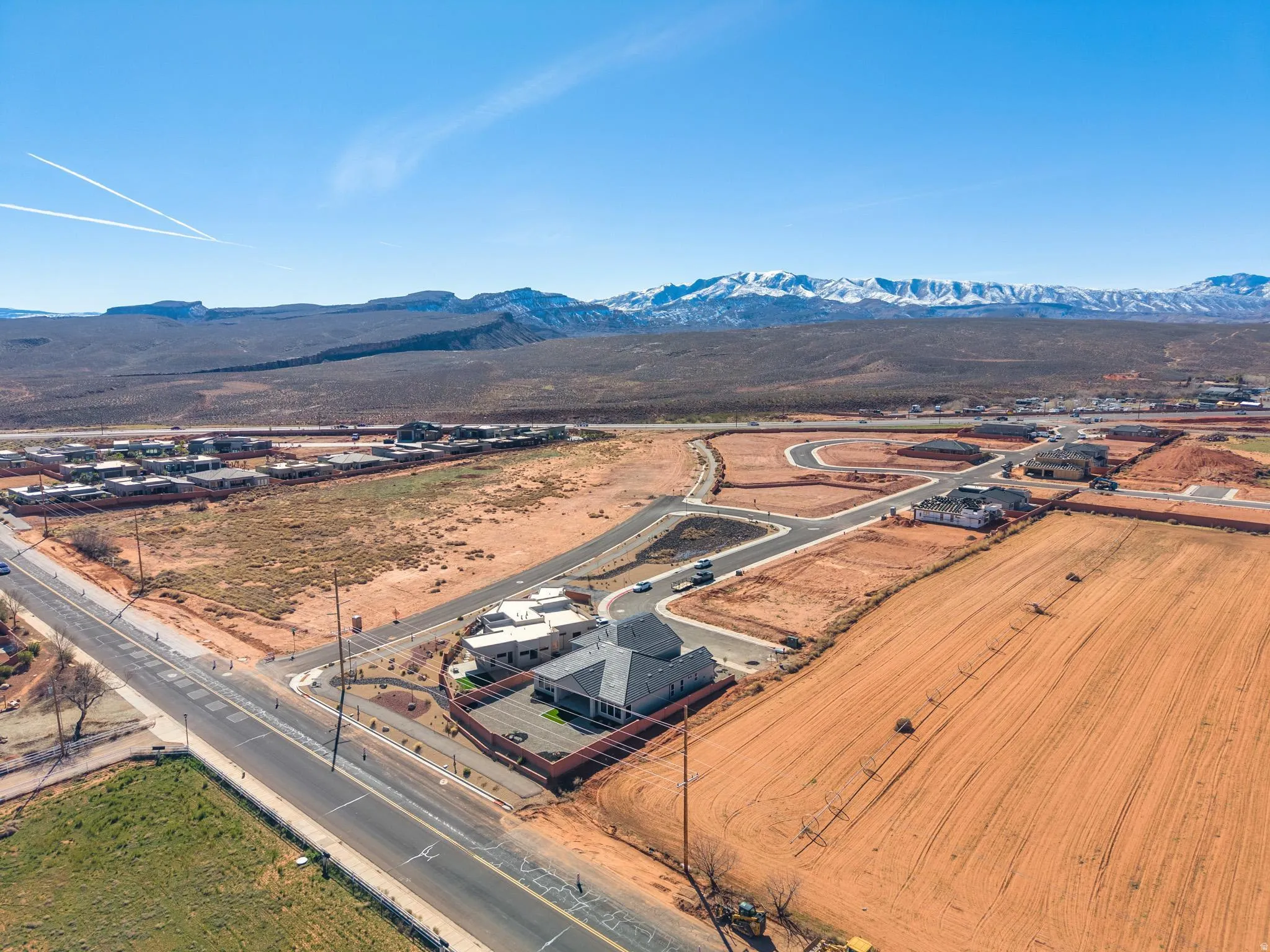 Bird's eye view of mountains