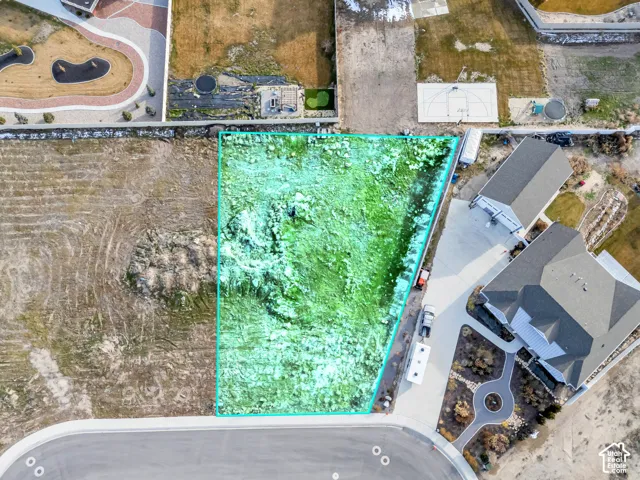 View of property location with property parcel outlined