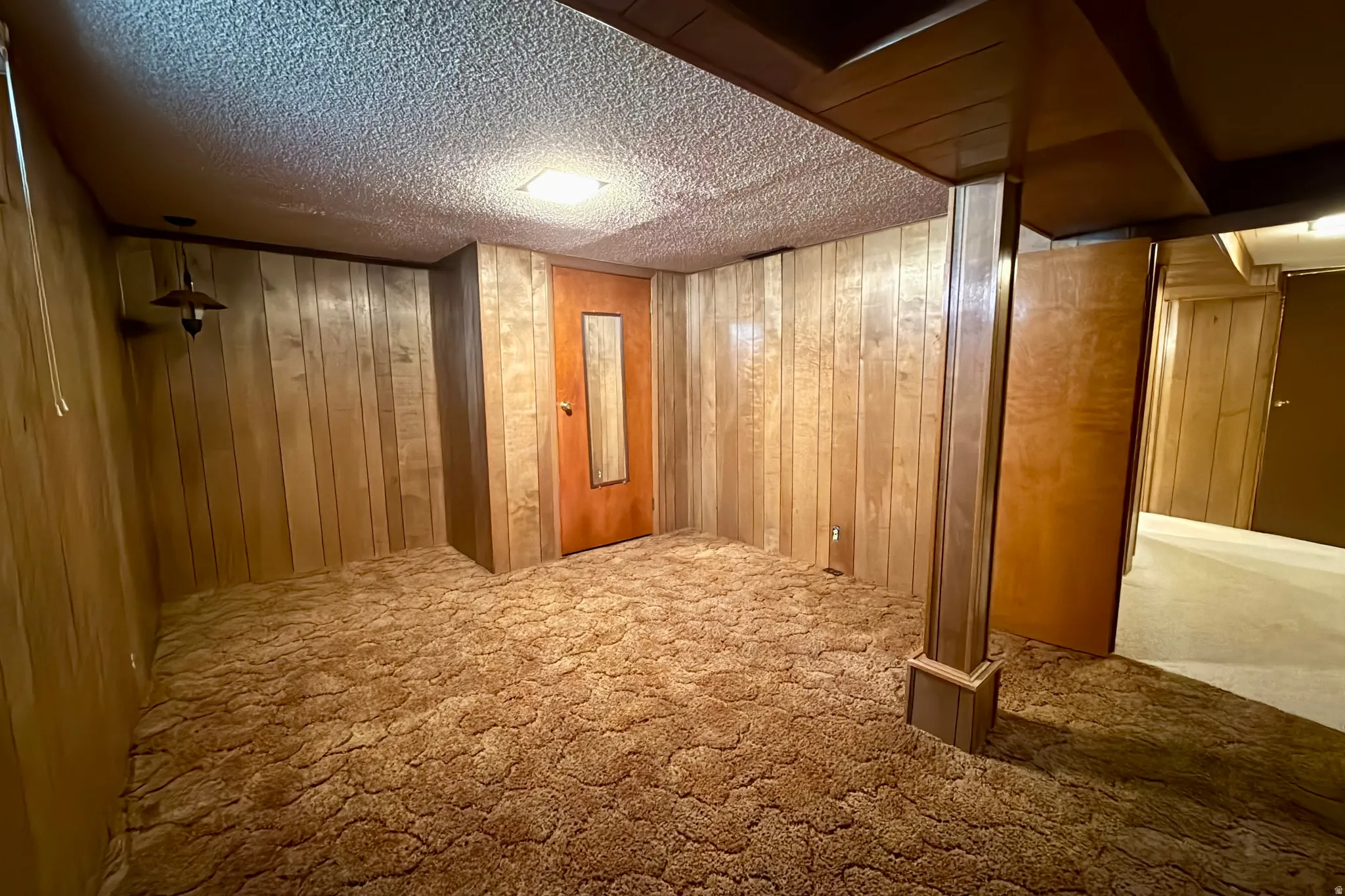 Basement bedroom.