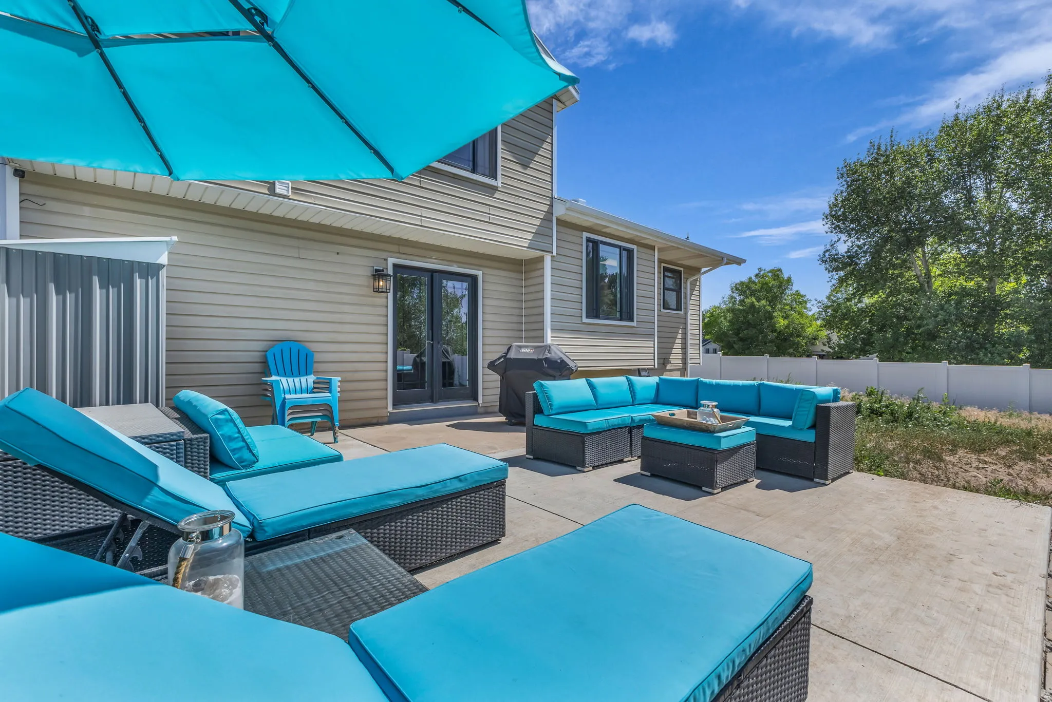 Spacious Concrete Patio