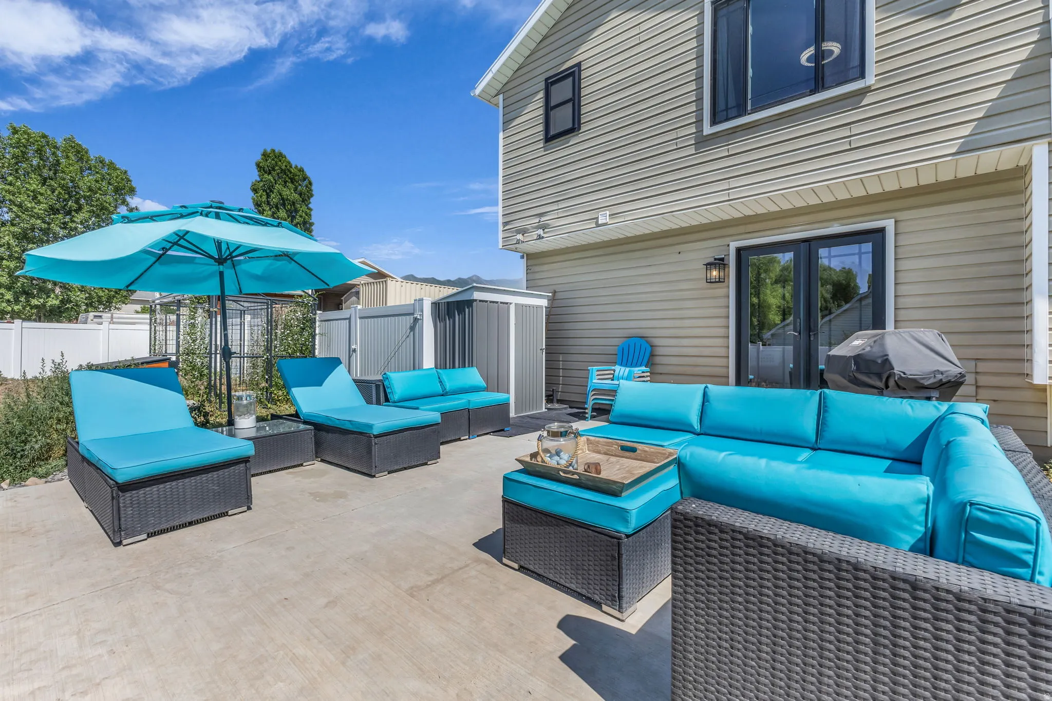 Spacious Concrete Patio