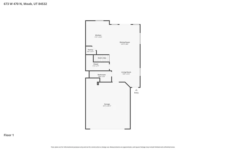 View of floor plan / room layout