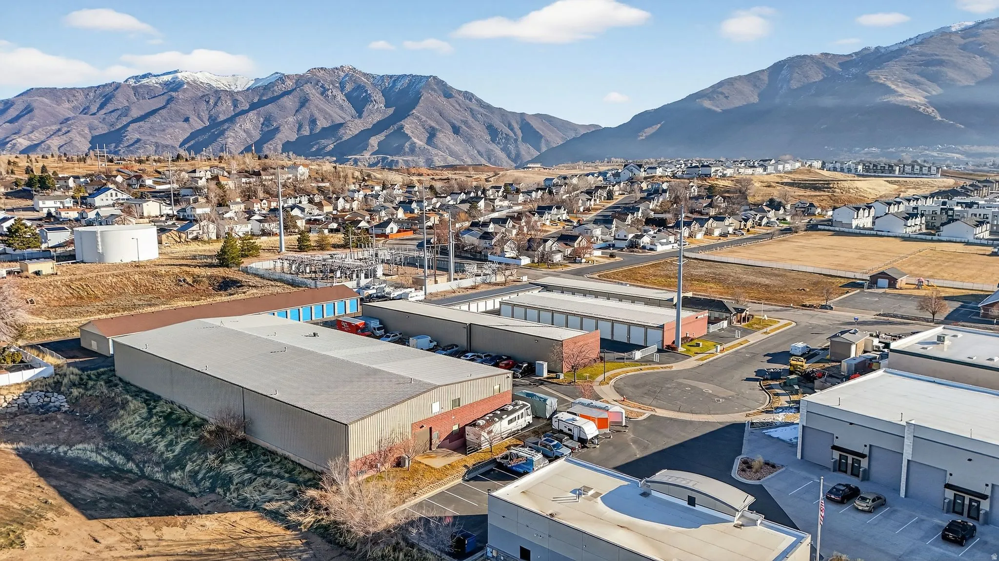 Drone / aerial view of mountains