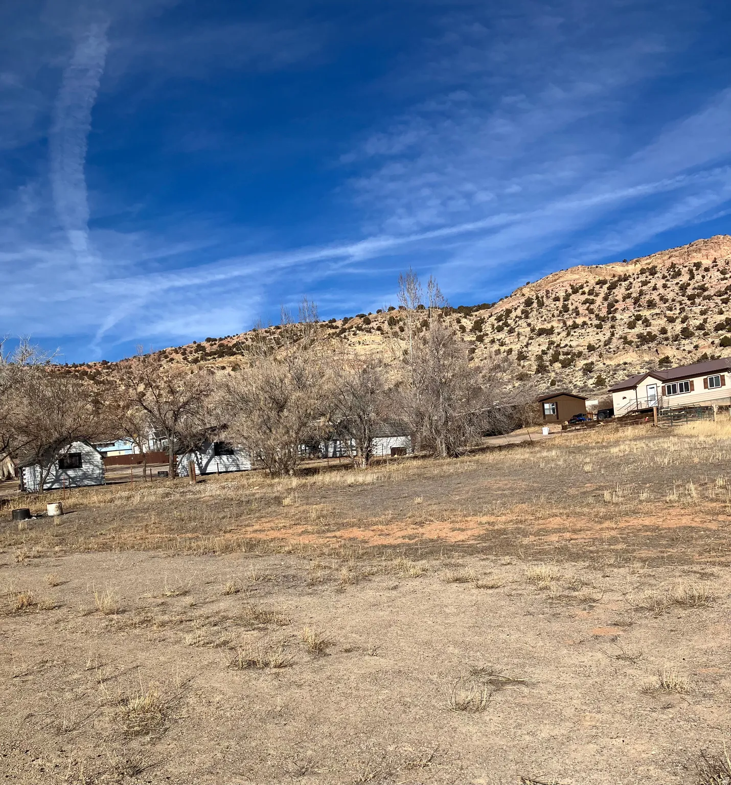 Mountain view with rural landscape