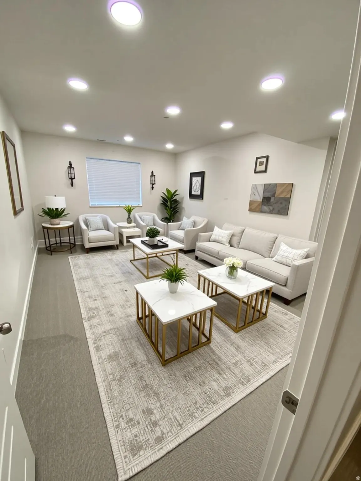 AI Basement Family Room to show possibilities.