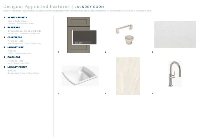 Designer appointed finishes