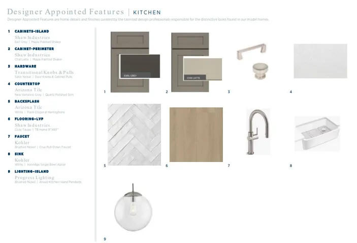 Designer appointed finishes