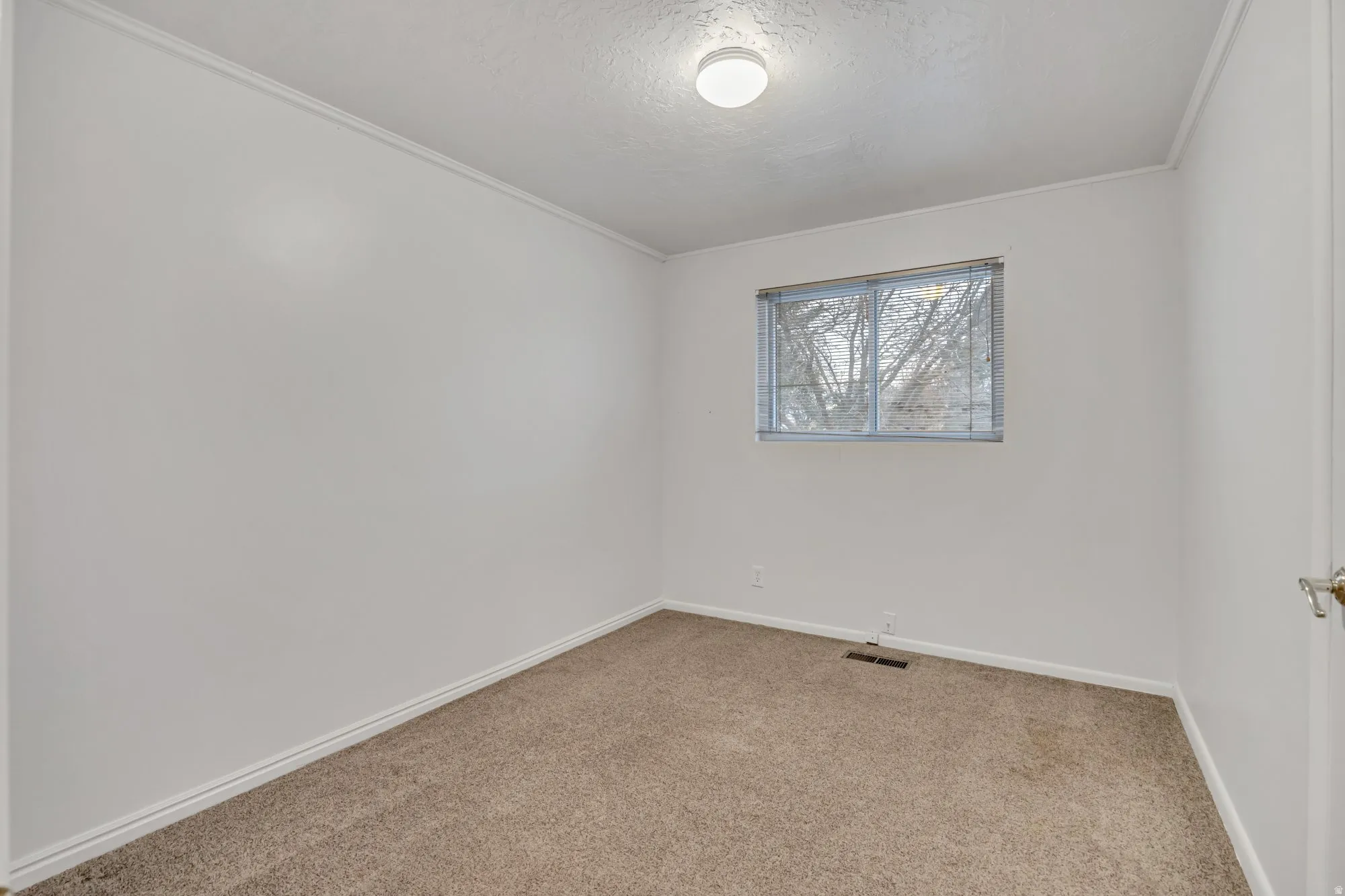 Well-proportioned bedroom with neutral tones and practical floor plan, supporting the 3-bedroom main-level layout.