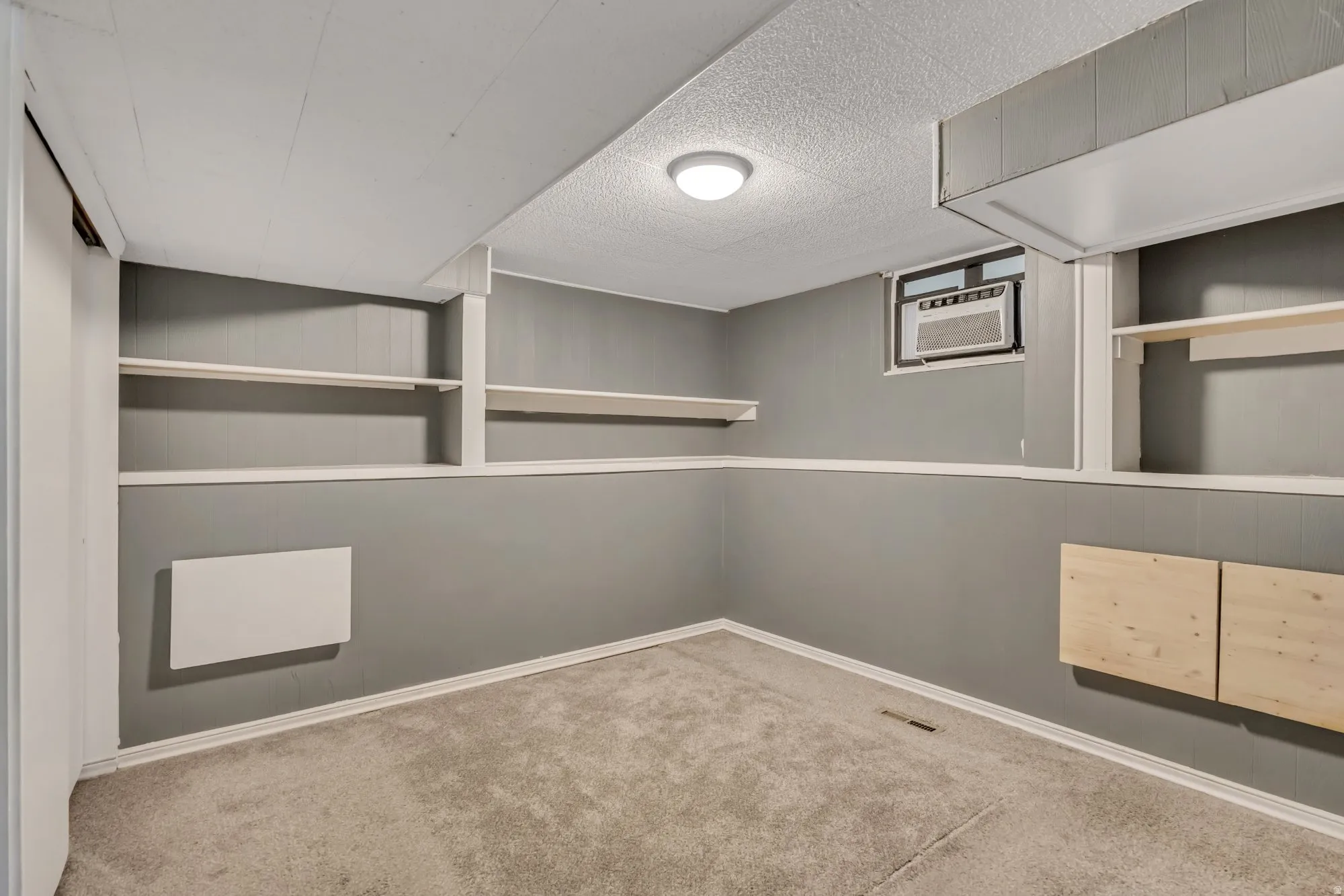 Second lower-level bedroom with built-in features and natural light, supporting multi-room flexibility or income-producing potential.