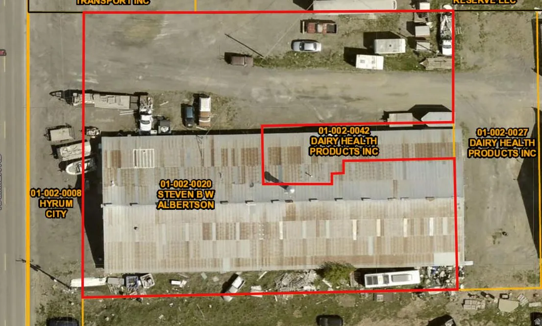 Map of property location featuring property parcel outlined