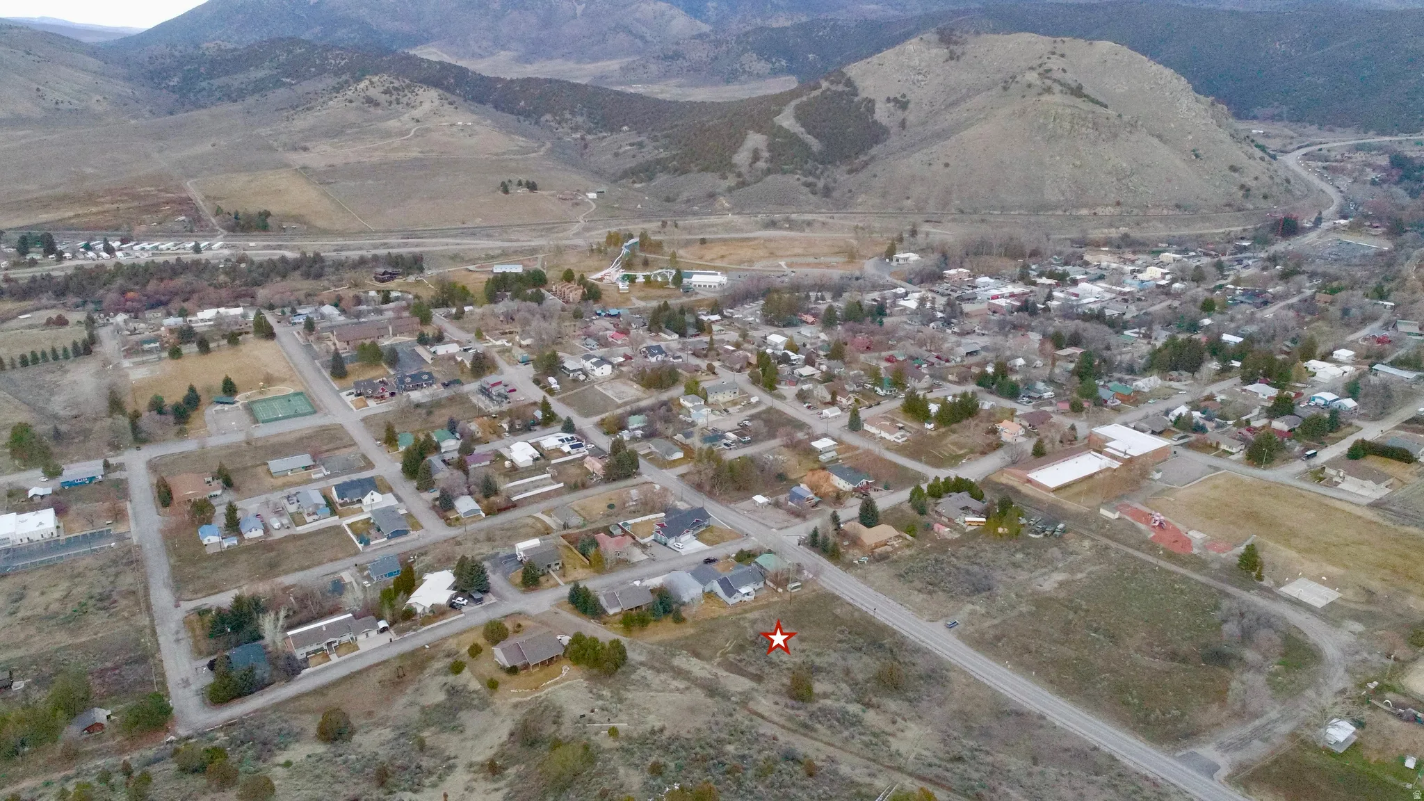 Bird's eye view of mountains