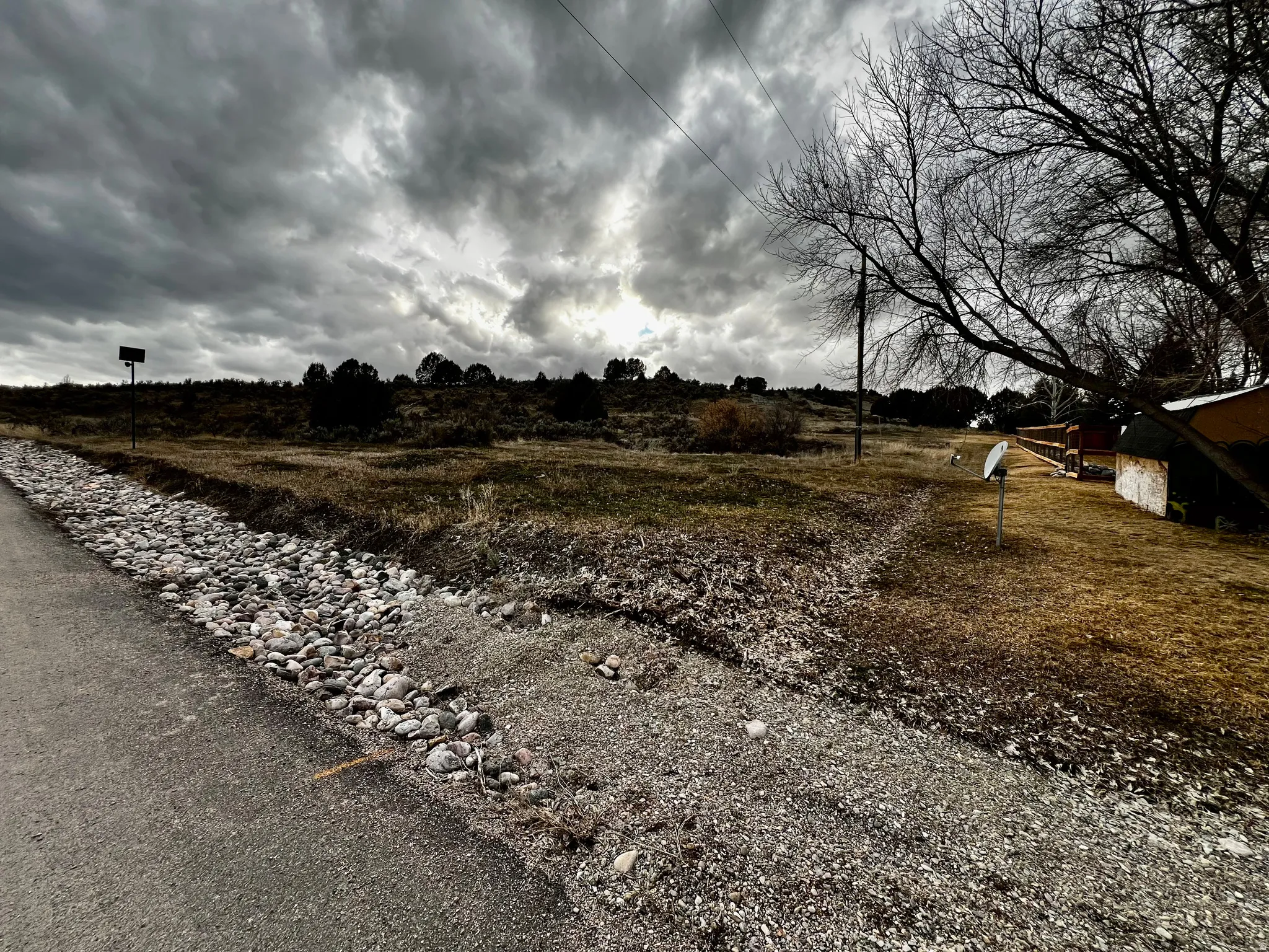 View of street with a rural view