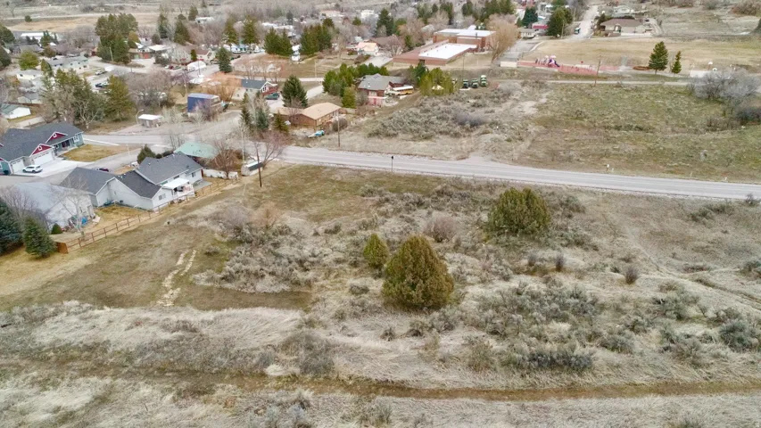 Aerial view of residential area