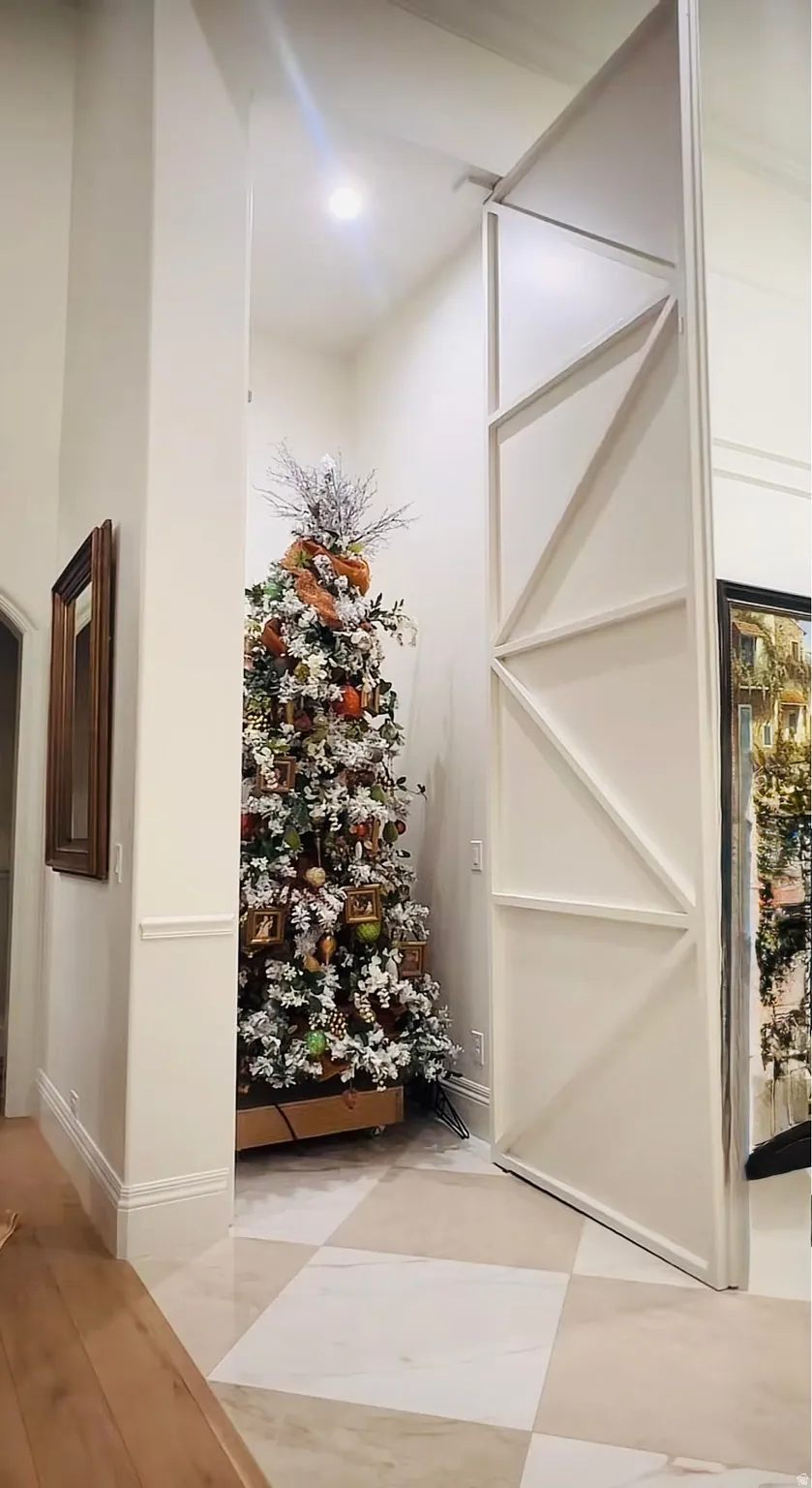 Hidden Christmas Tree Closet