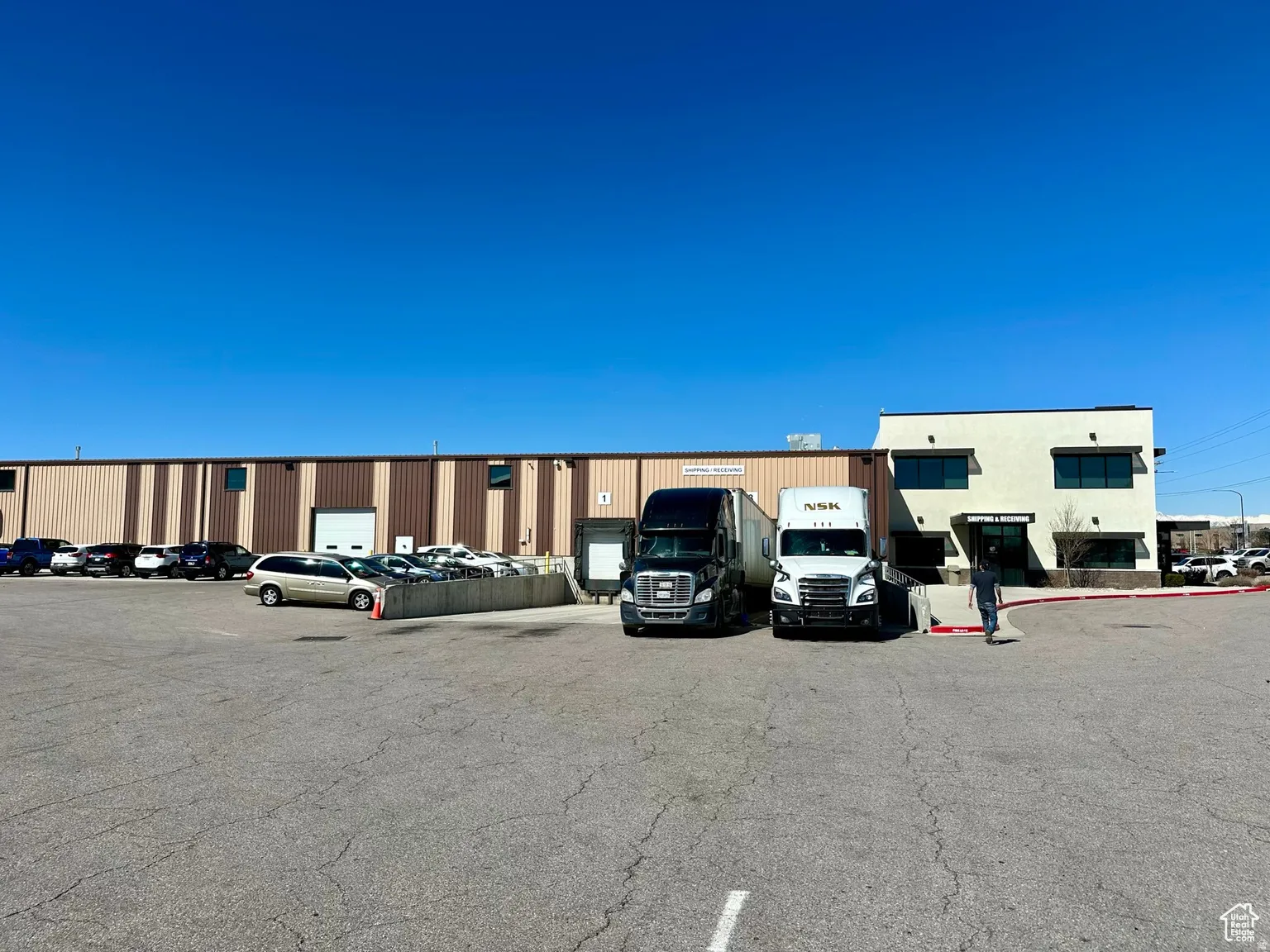 View of uncovered parking lot