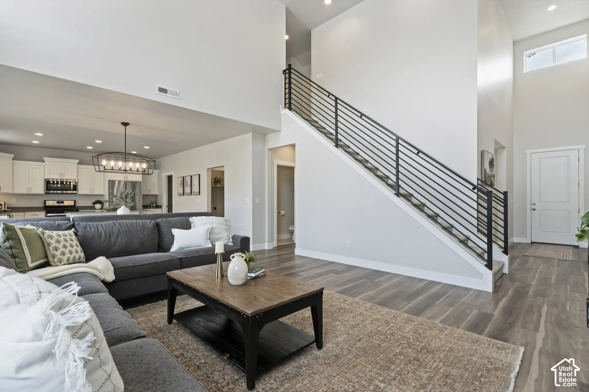 Spacious primary bathroom showcasing the walk-in shower, soaking tub, and functional layout.