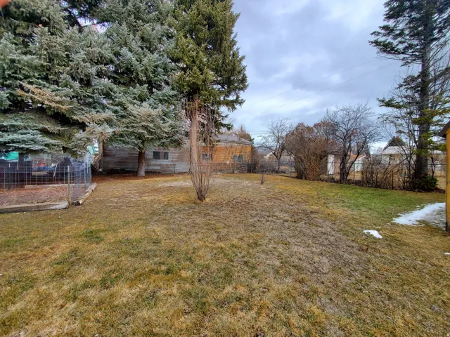 View of fenced yard