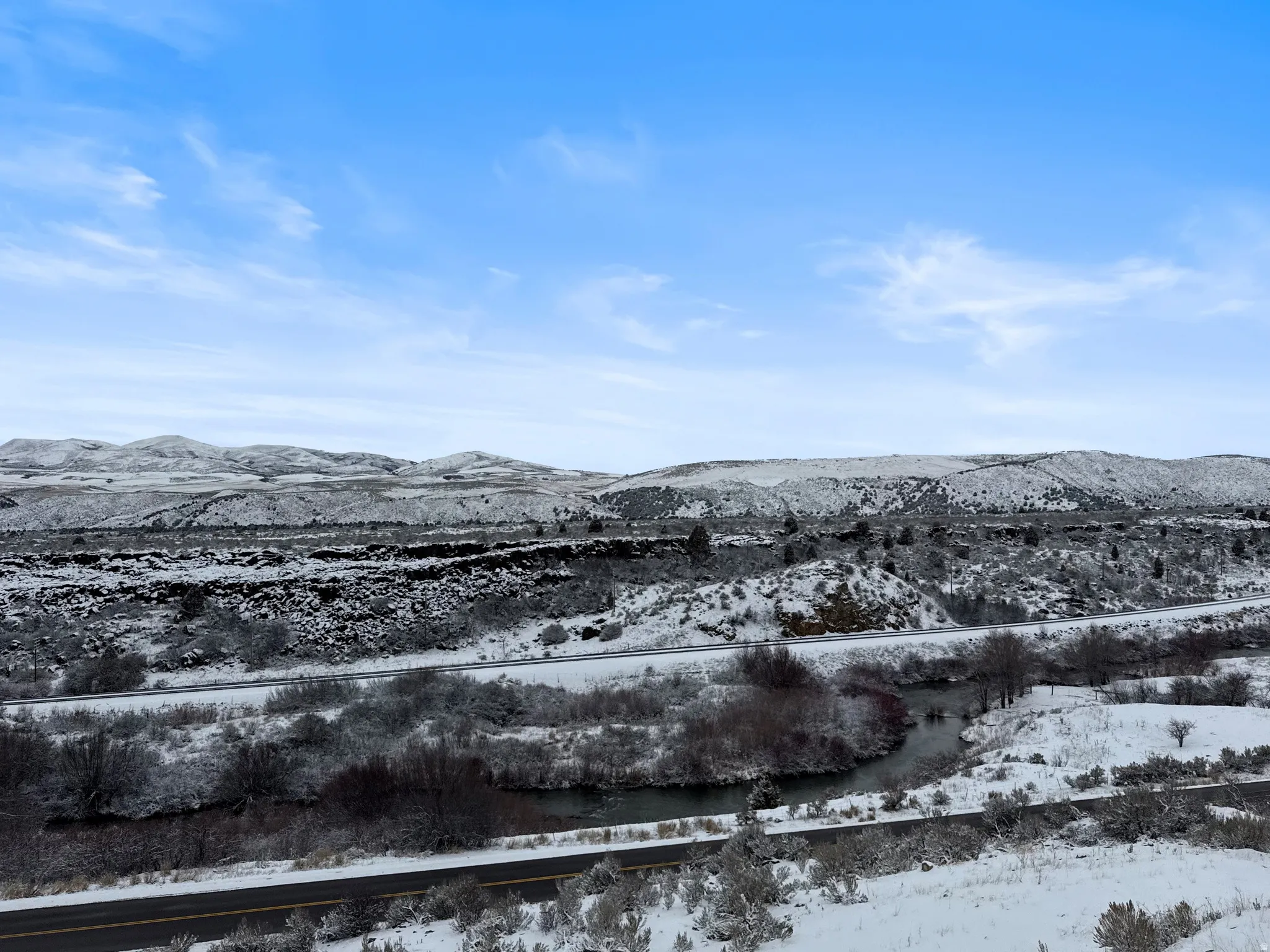View of mountain background