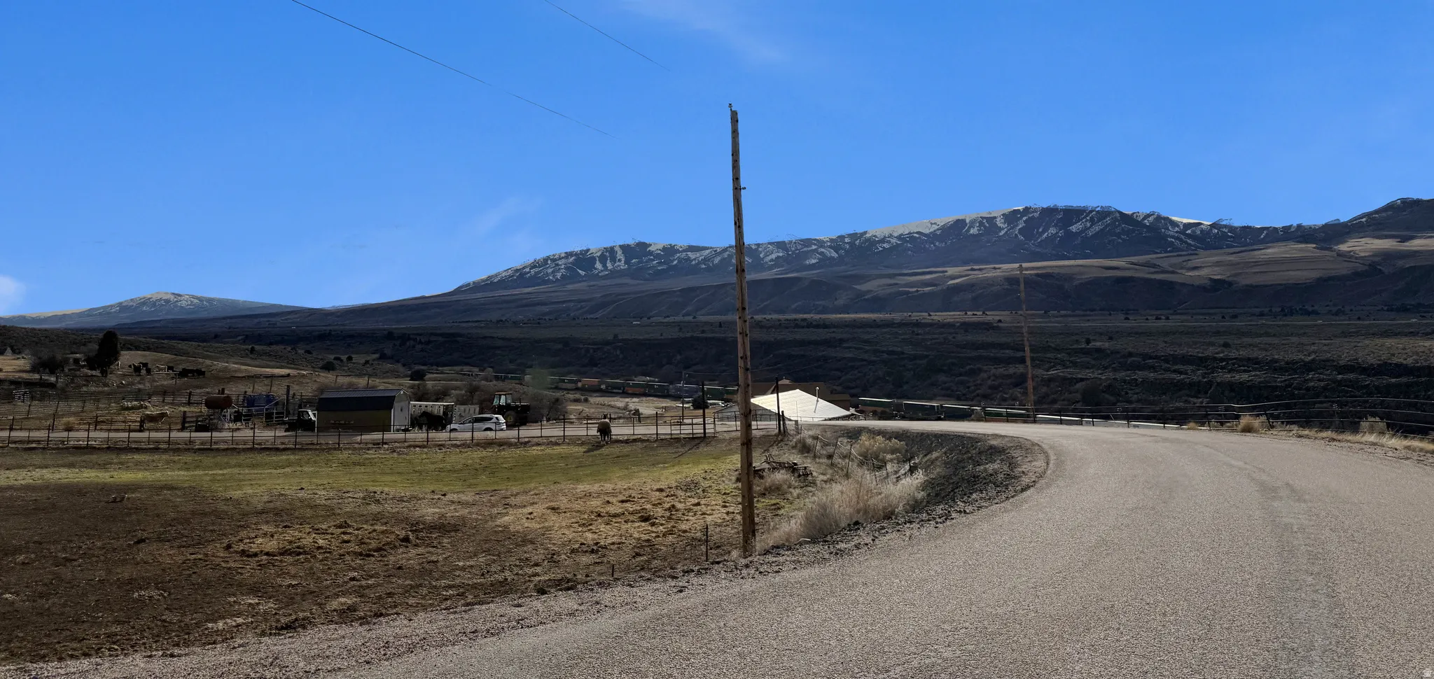 Mountain view featuring rural landscape