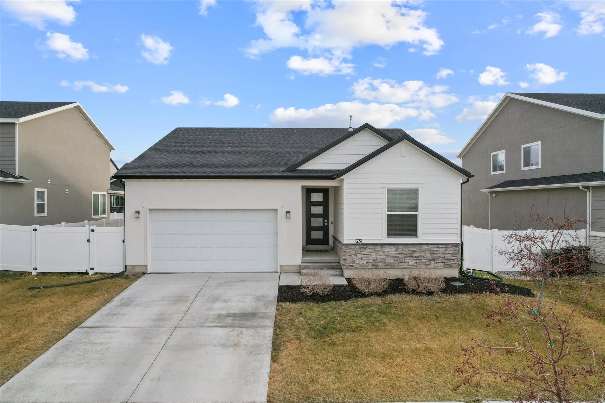 Actual front view of home