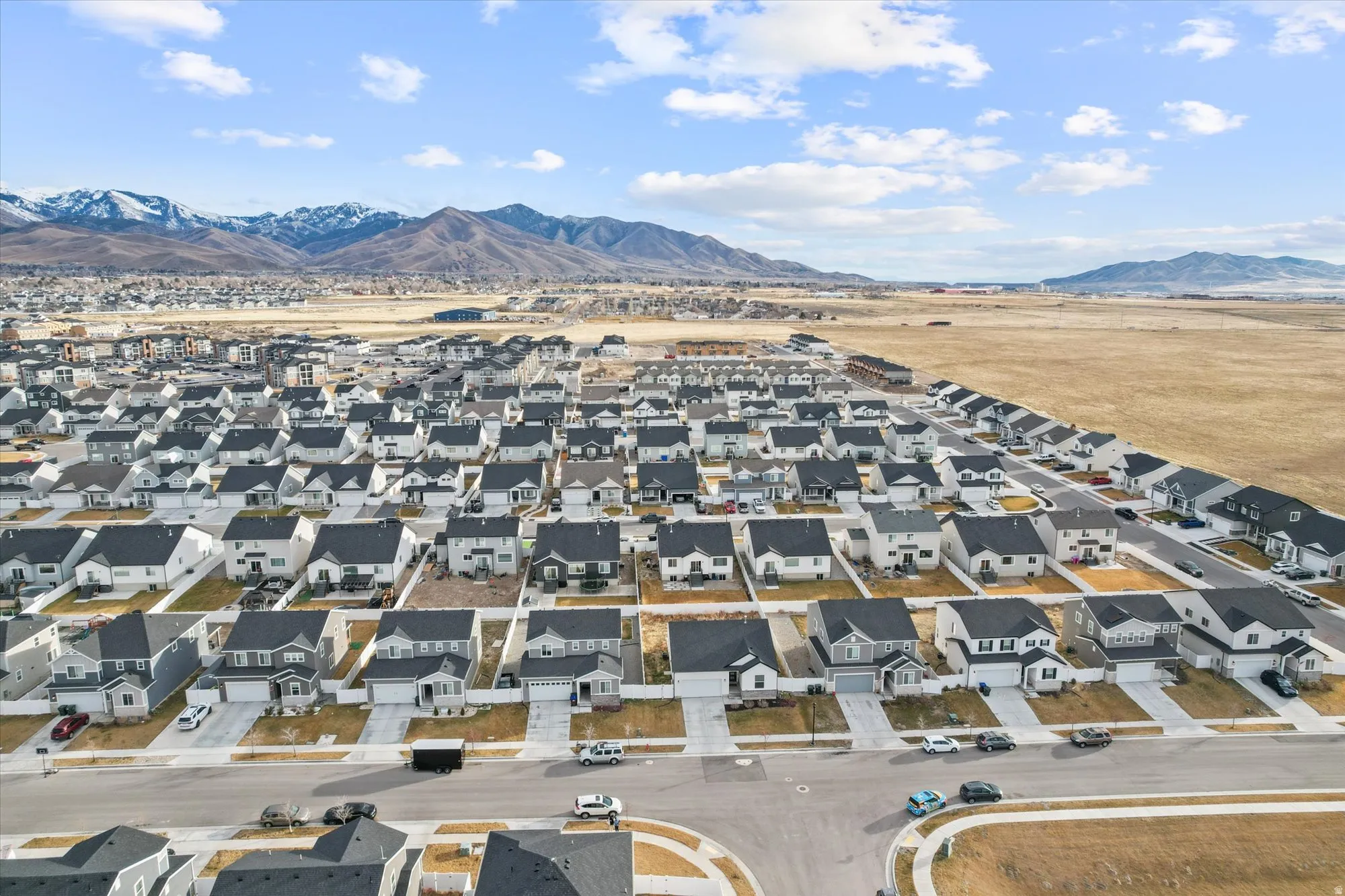 Aerial view of where the home sits in the community.