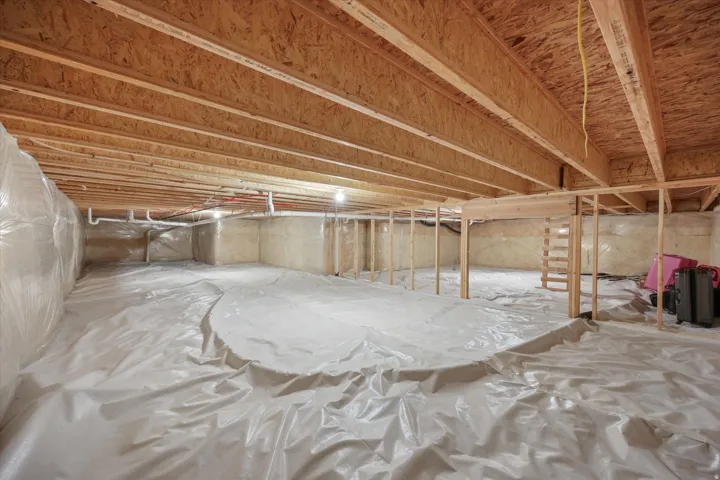 Large below grade area crawl space provides tons of extra storage.
