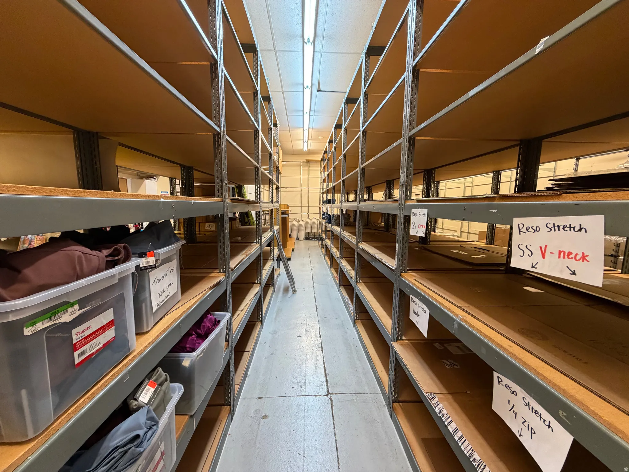 View of storage room