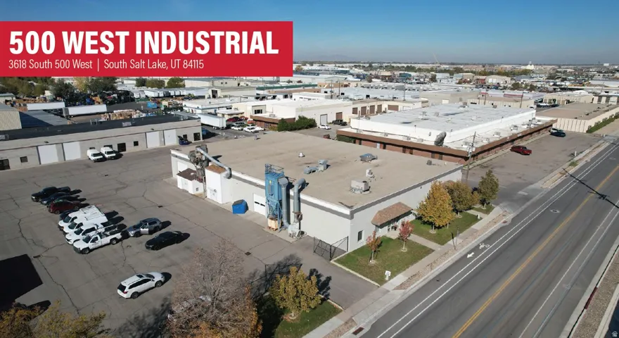 Drone / aerial view of industrial structures