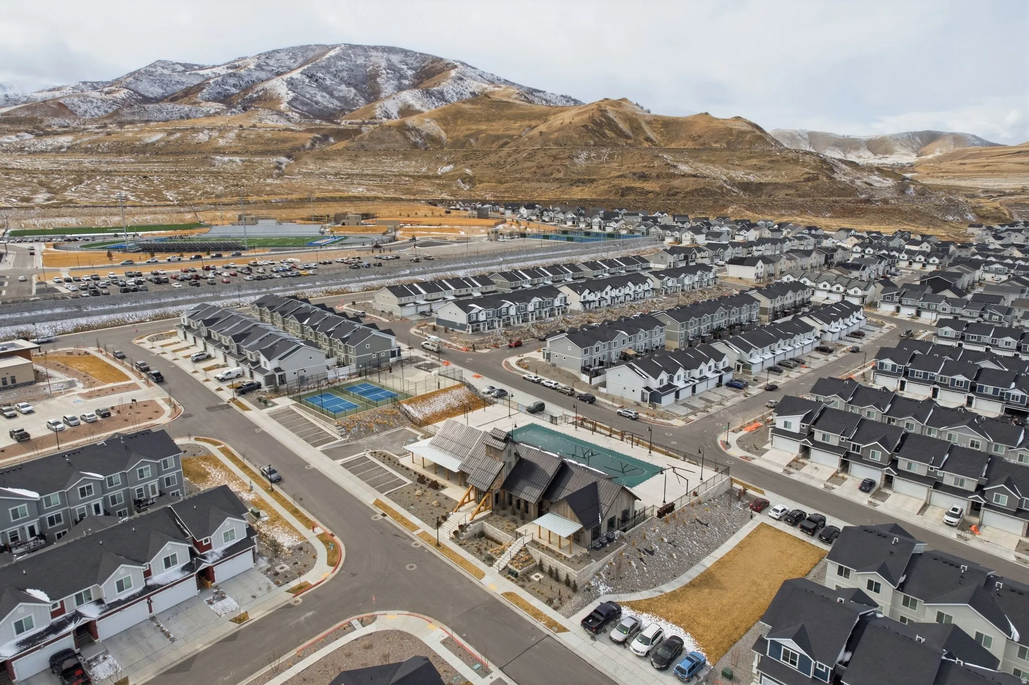 Clubhouse, Pool, Pickleball and Basketball Courts