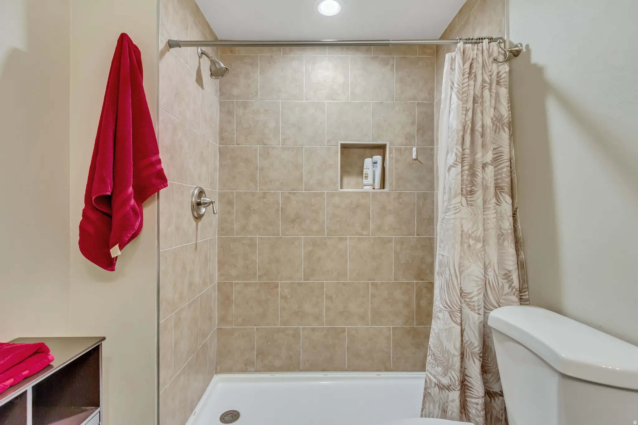 Bathroom with a shower stall