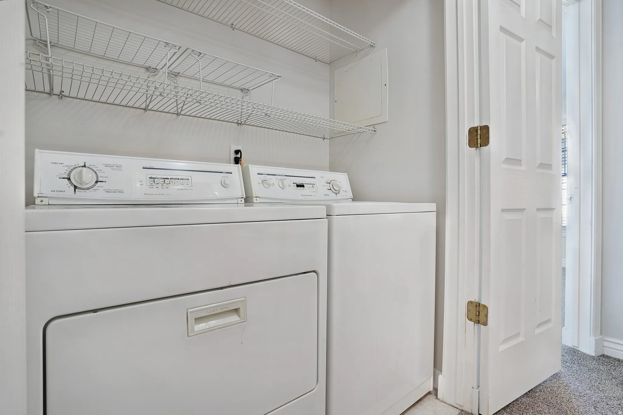 Laundry area with washer and dryer
