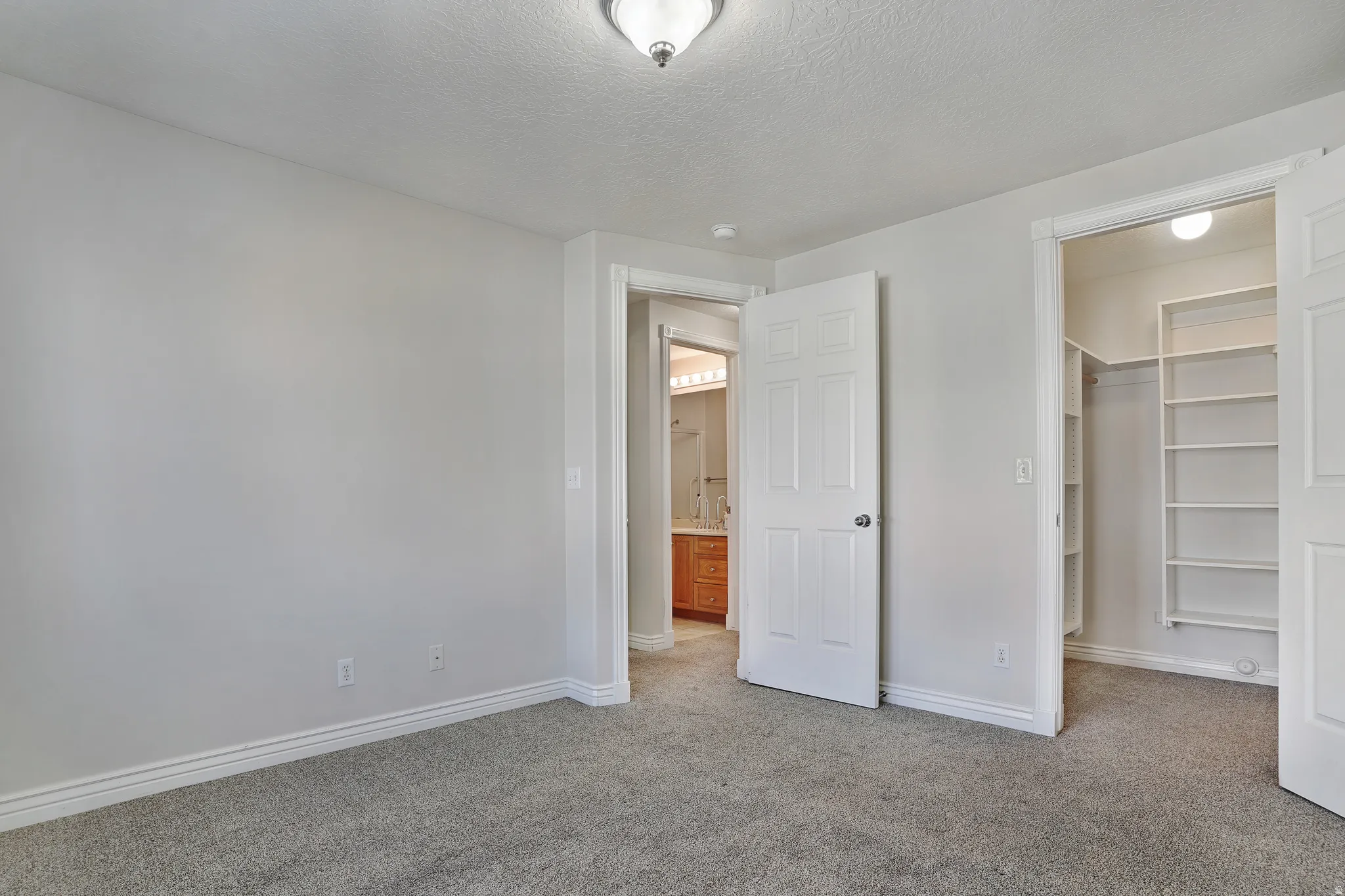Master Bedroom with Big walk in closet.