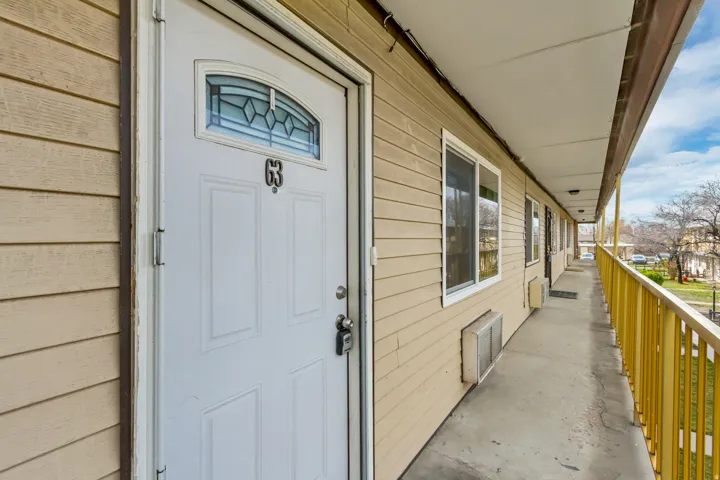 View of exterior entry