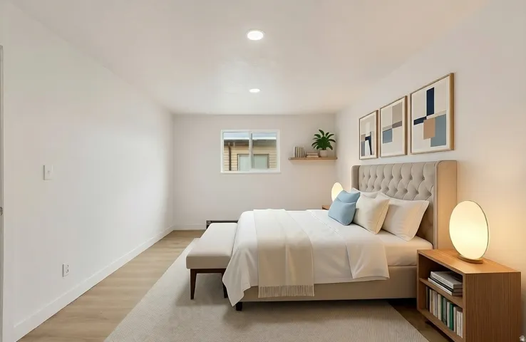 Bedroom with virtual staging