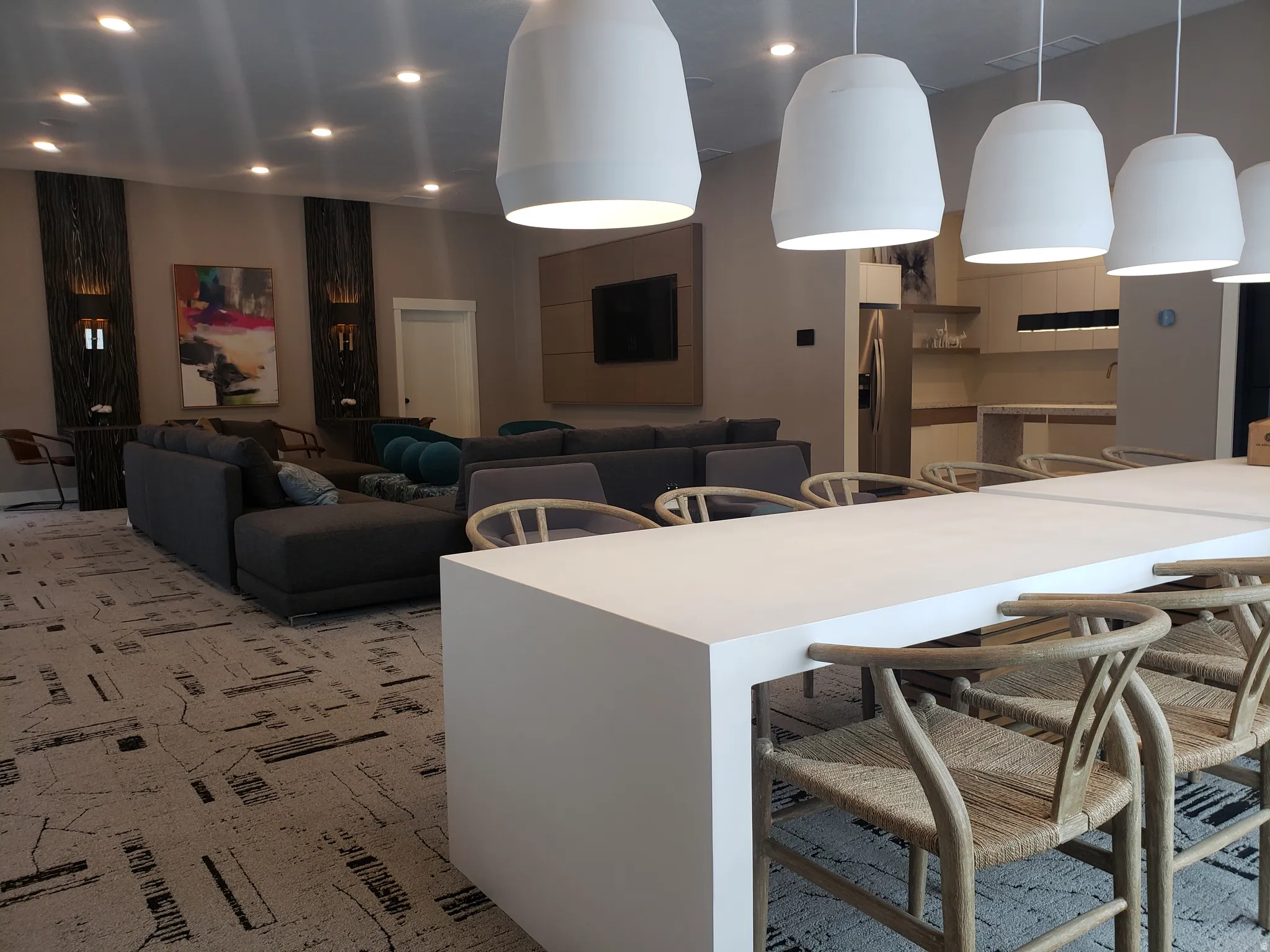 Lobby featuring recessed lighting