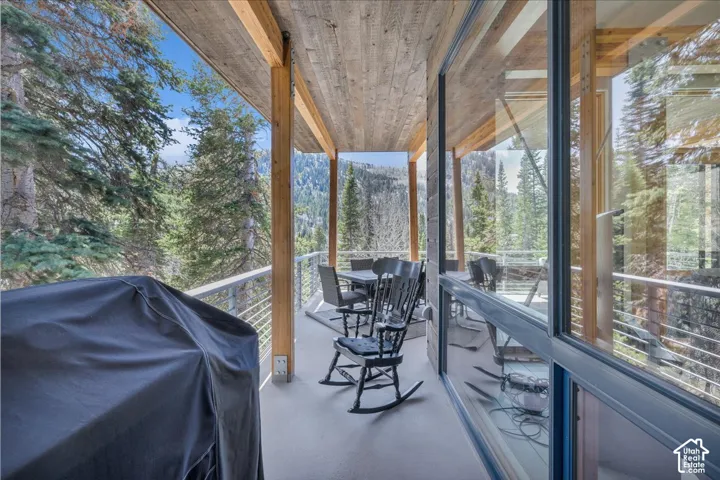 Covered deck area