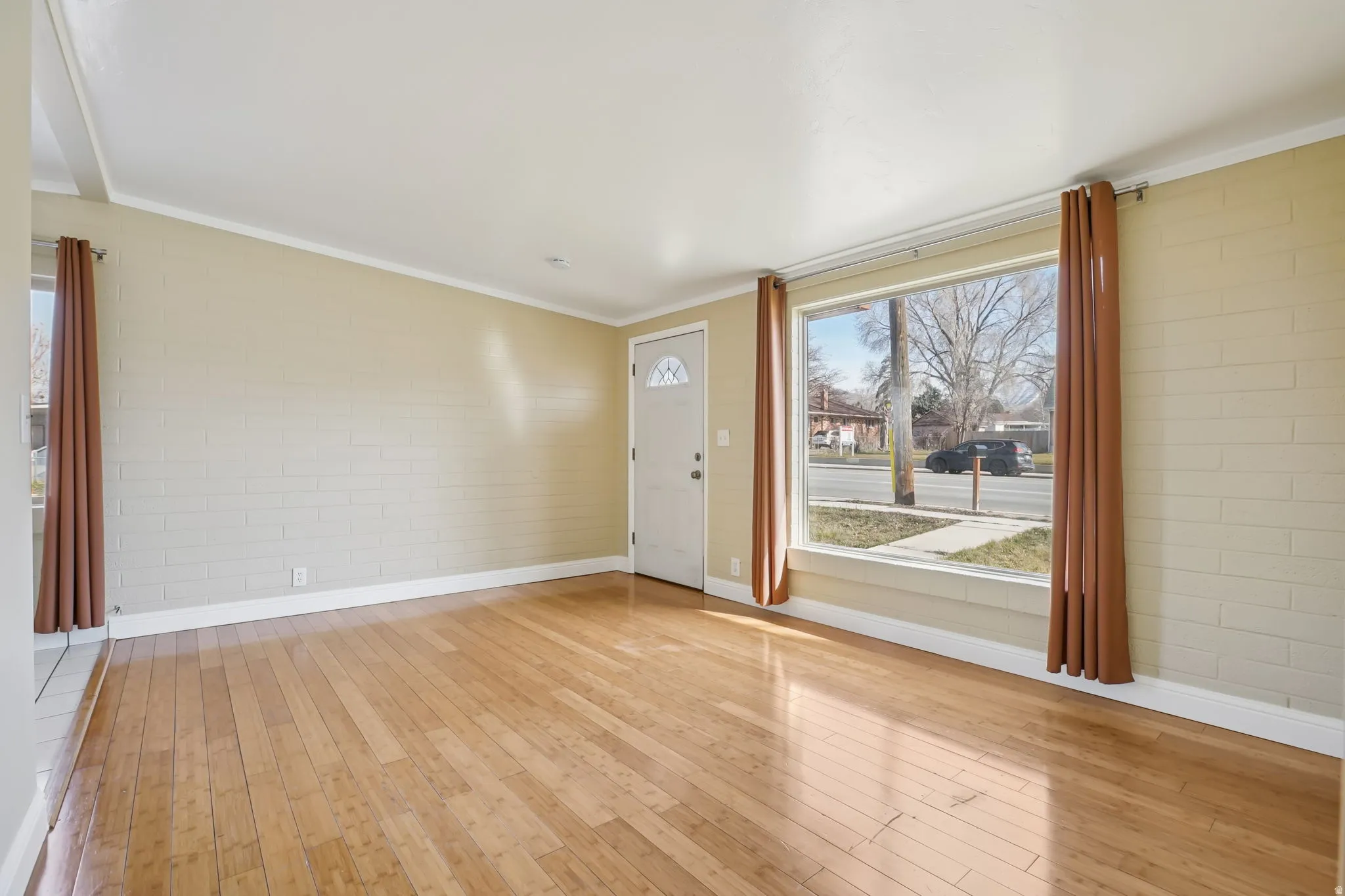 Family room featuring hardwood floors