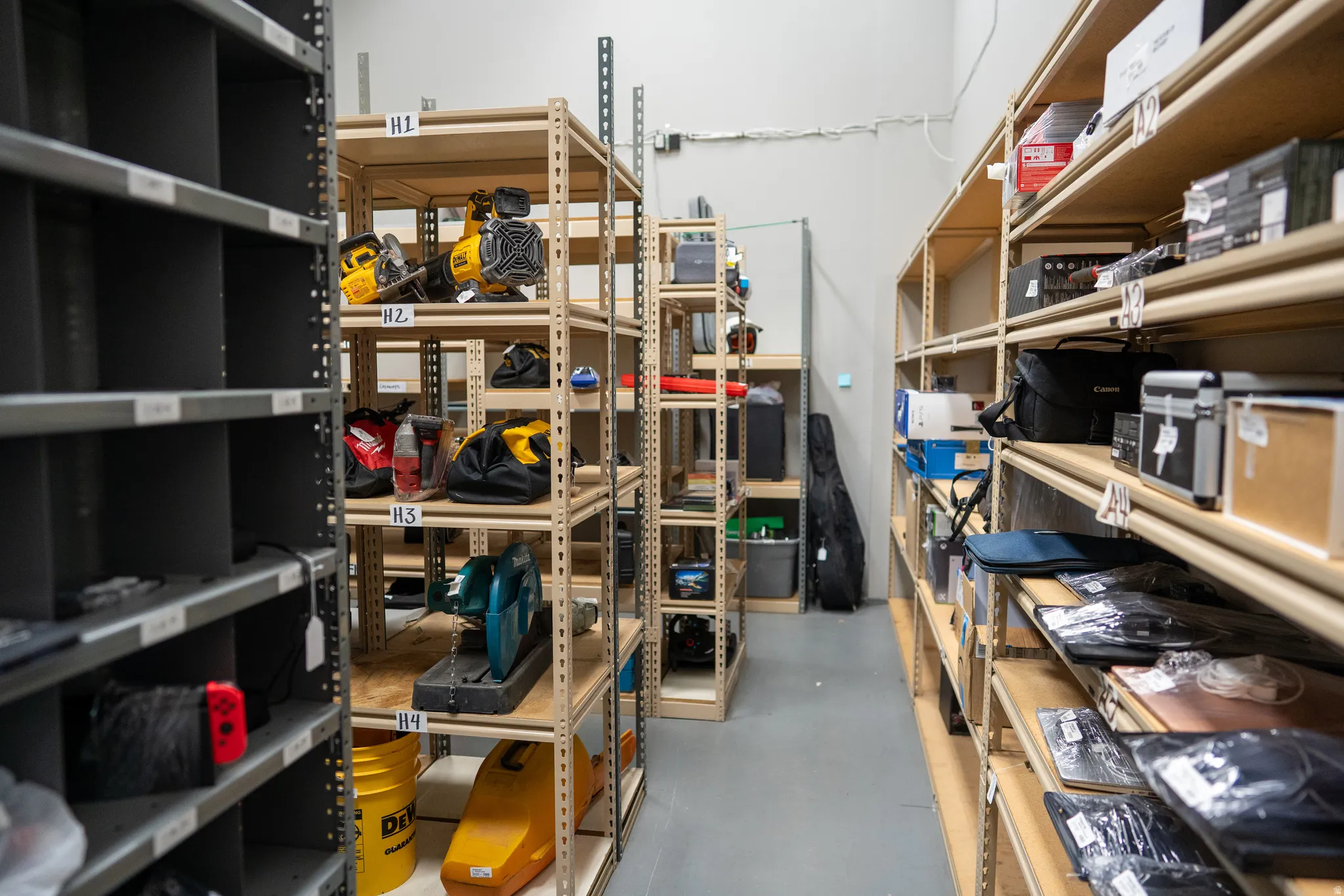 View of storage room