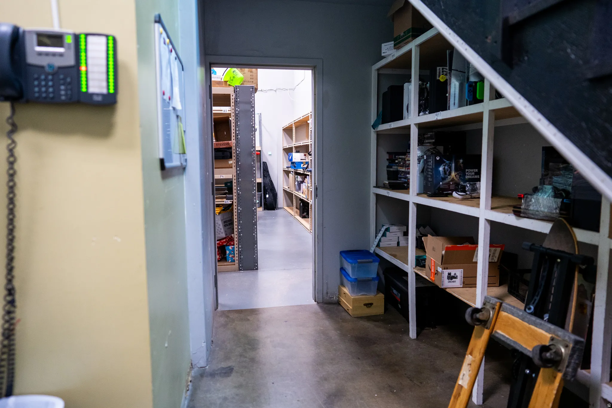 View of storage room