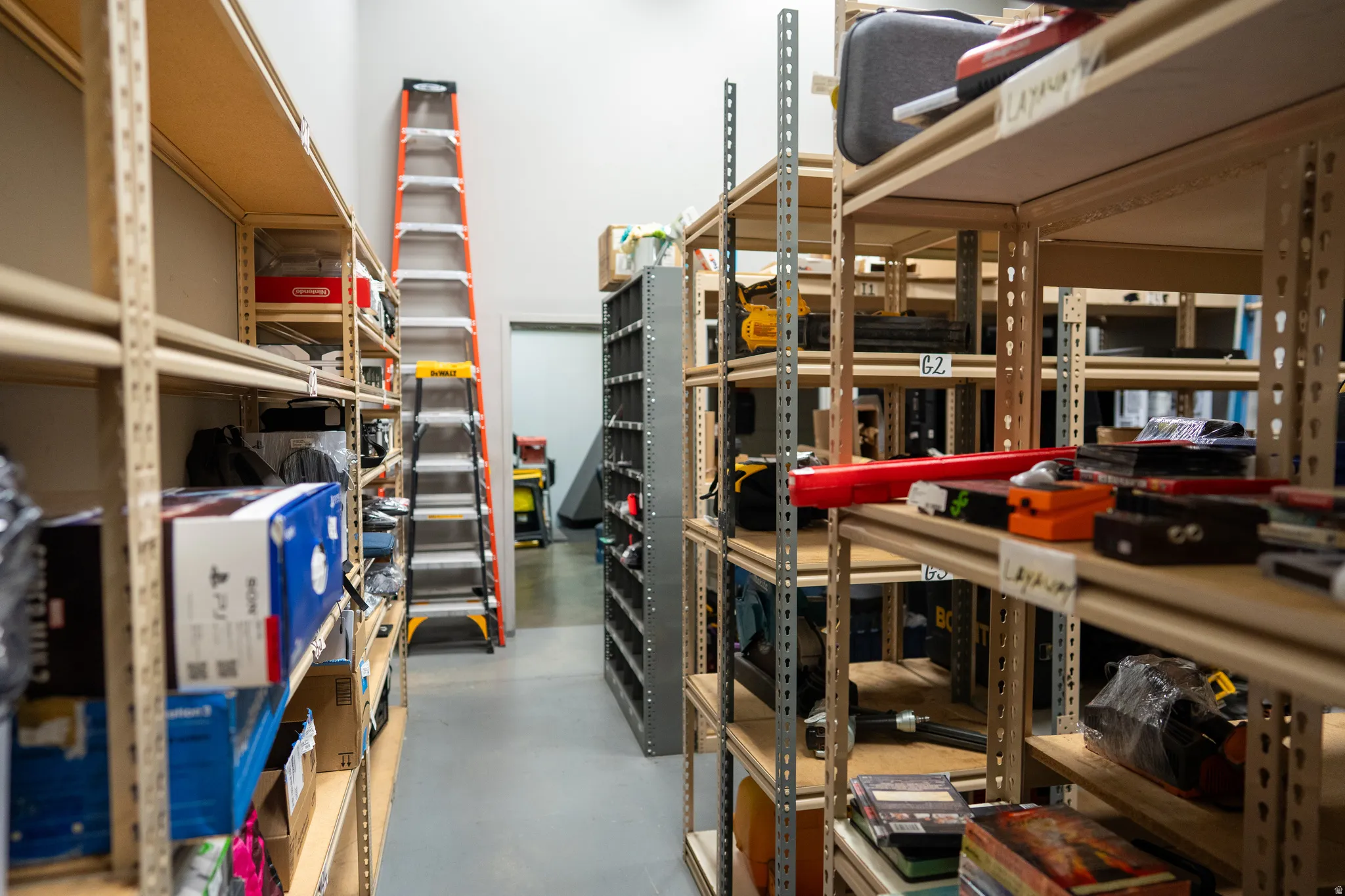 View of storage area