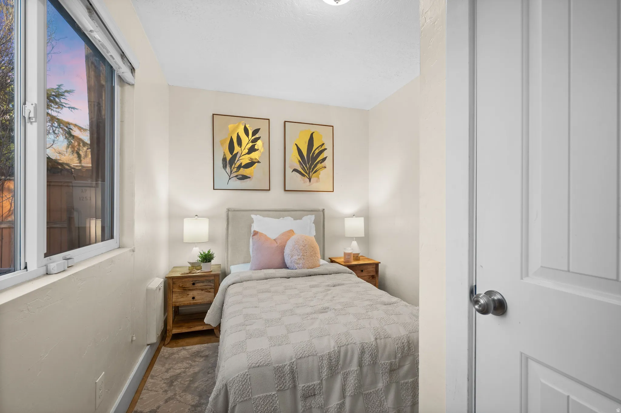 Bedroom with baseboards