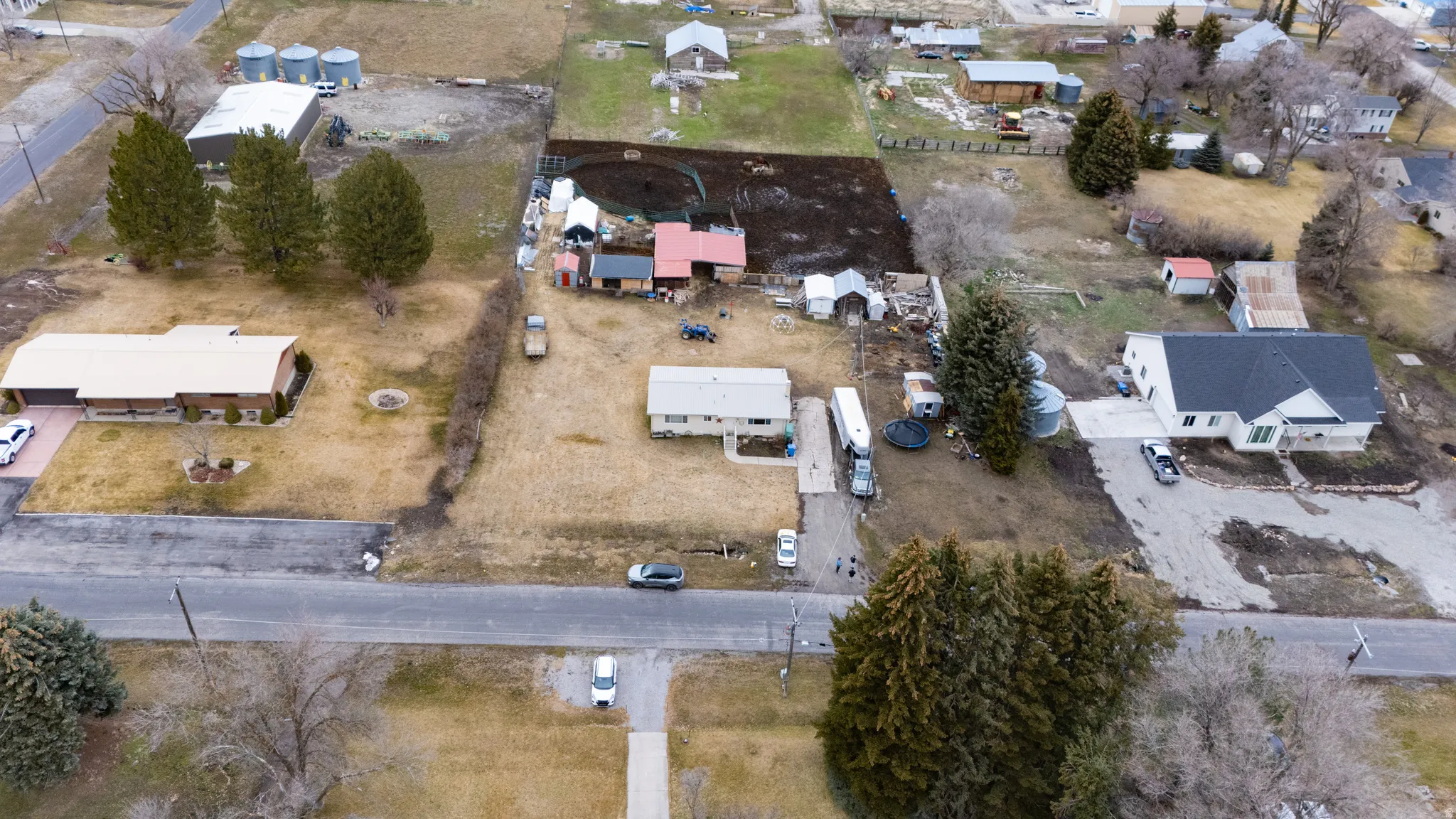 Aerial overview of property's location