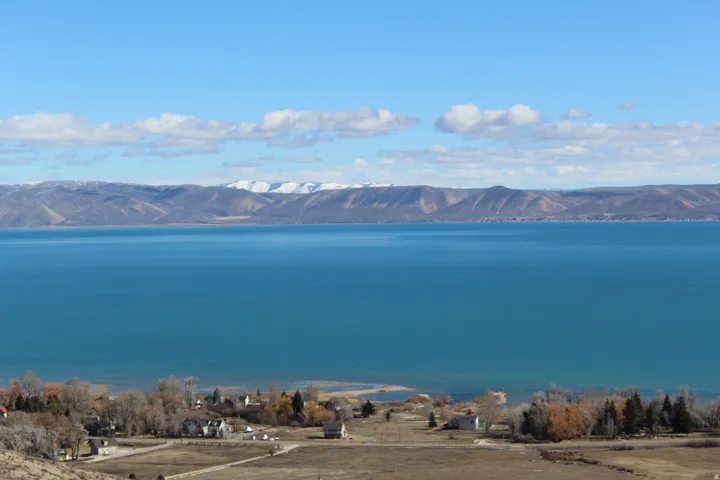 Water view featuring mountains