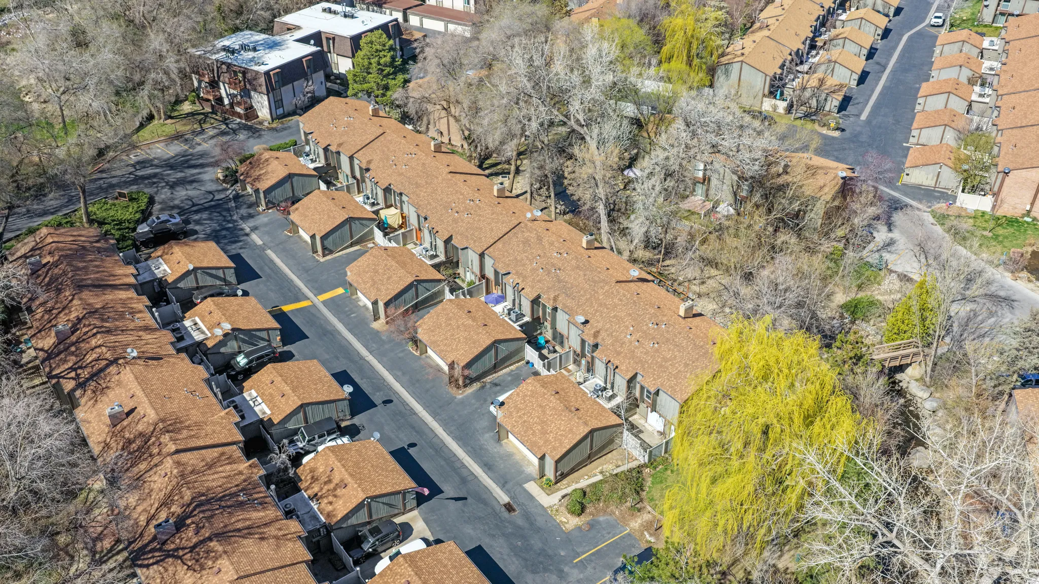 Aerial overview of property's location